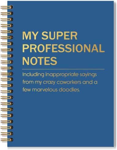 My Super Professional Notes Spiral Notebook, Funny Work Notebook for Coworkers Adults, Sarcastic Humor Work Gag Gifts New Job Gifts for Women Men Colleague Boss Friend Employee Staff in Kuwait