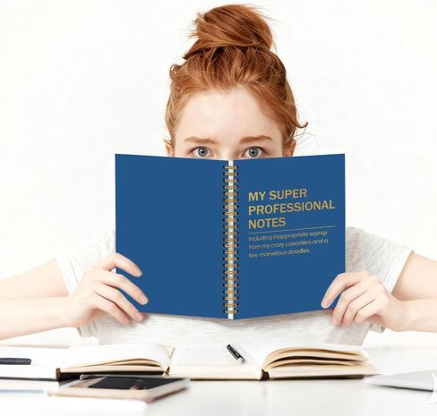 My Super Professional Notes Spiral Notebook, Funny Work Notebook for Coworkers Adults, Sarcastic Humor Work Gag Gifts New Job Gifts for Women Men Colleague Boss Friend Employee Staff in Kuwait