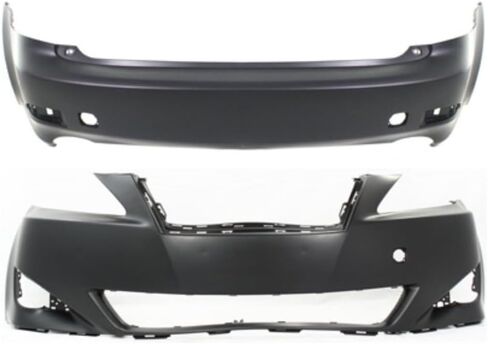 KarParts360 لكزس IS250/IS350 2006 2007 2008 أغطية المصد | زوج | أمامي وخلفي | معدة | تم استبعاد نظام ما قبل الاصطدام | مع فتحة خطاف السحب | ل LX1000163، LX1100129 | 5211953925, 5215953905 in Saudi Arabia