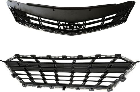 Front Grille Assembly Compatible With Chevy Cruze 2016 2017 2018 2019,Cruze Front Bumper Grille Upper & Lower,84009674 GM1036184 W/RS Rally Sport Package Only in Saudi Arabia
