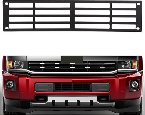 KUAFU Lower Grille Compatible with 2015-2019 Chevy/Chevrolet Silverado 2500 3500 HD Front Bumper Grille Insert Powder Coated Black in Saudi Arabia