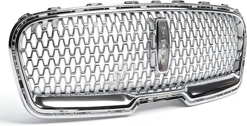 JOLONG Front Bumper Grille W/O Camera Hole Fit for Lincoln Continental 2017-2020 Bumper Hood Grill Replacement For GD9Z8200AA (Chrome) in Saudi Arabia