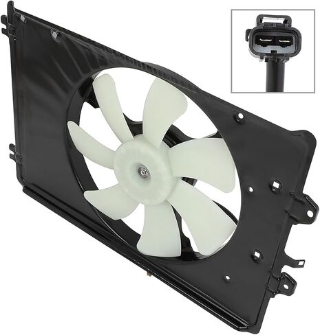 SCITOO Auto Cooling Fan Assembly x1 & Cooling Fan Assembly x1 Compatible with 2009-2015 for Honda for Pilot 3.5L, Engine Cooling Fan Assembly Replacement in Saudi Arabia