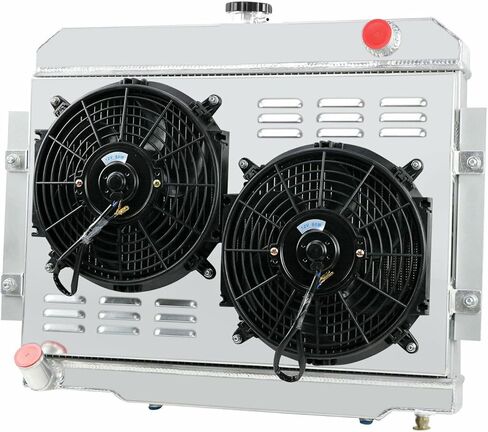 3 Row Radiator for 1972-1986 Jeep CJ CJ5 CJ6 CJ7 Scrambler 5.0L Radiators Electric Fan with Relay kit in Kuwait