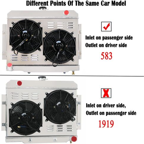 3 Row Radiator for 1972-1986 Jeep CJ CJ5 CJ6 CJ7 Scrambler 5.0L Radiators Electric Fan with Relay kit in Kuwait