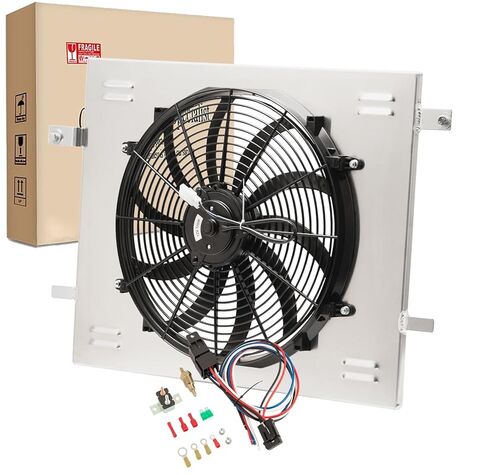 Radiator Shroud Fan for 1969-1972 Chevy Corvette 5.7L V8 Small Block Electric Fan with Relay kit in Kuwait