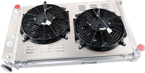 3 Row Aluminum Radiator& Shroud Fan&Relay kit for Chevy Chevelle Impala Caprice Malibu C/K/G C10 C20 C30 K10 K20 K30 K5 Suburban GMC Buick Cadillac Plymouth Pontiac El Camino V8 1971-1990 in Kuwait