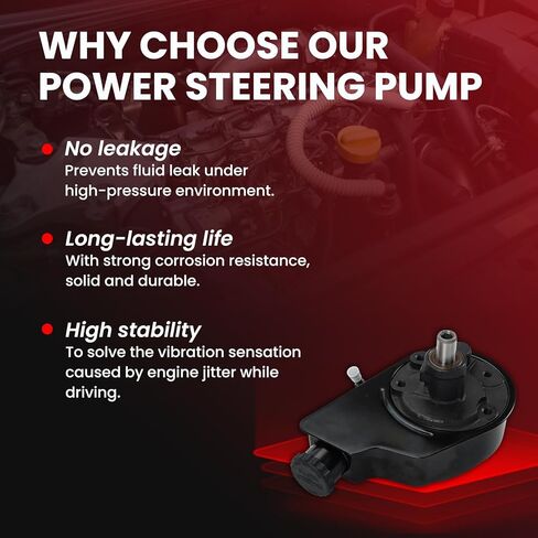 MOCA Power Steering Pump fits For Cadillac 2001-2002 Tahoe LS 5.3L, 4.8L, 2001-2002 Chevrolet Tahoe LT 5.3L, 4.8L, For GMC 1999-2000 Yukon Denali 5.7L, 2000-2002 Yukon XL 1500 SLE SLT 5.3L in Saudi Arabia