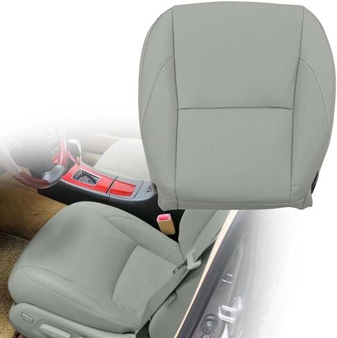 Driver Side Bottom Leather Perforated Seat Cover Gray #LA15 LB15 Compatible with Lexus ES350 2007 2008 2009 2010 2011 2012 in Saudi Arabia