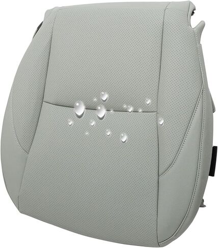 Driver Side Bottom Leather Perforated Seat Cover Gray #LA15 LB15 Compatible with Lexus ES350 2007 2008 2009 2010 2011 2012 in Saudi Arabia