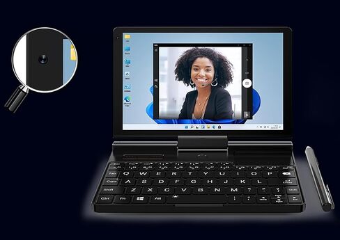 Pocket 3 Mini Laptop 8" Touch Screen Aluminum Shell UMPC Win 11 Home OS Pentium Gold 7505 16GB/512GB (Amber Black) in Kuwait