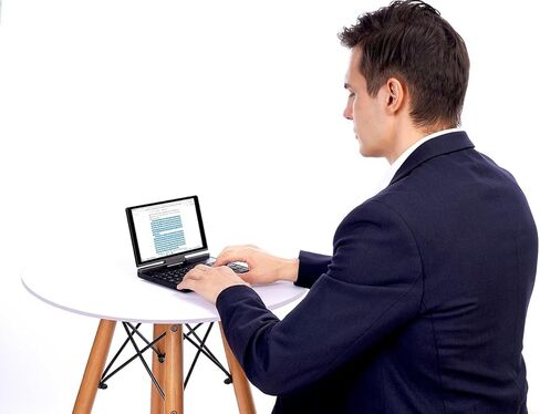 Pocket 3 Mini Laptop 8" Touch Screen Aluminum Shell UMPC Win 11 Home OS Pentium Gold 7505 16GB/512GB (Amber Black) in Kuwait