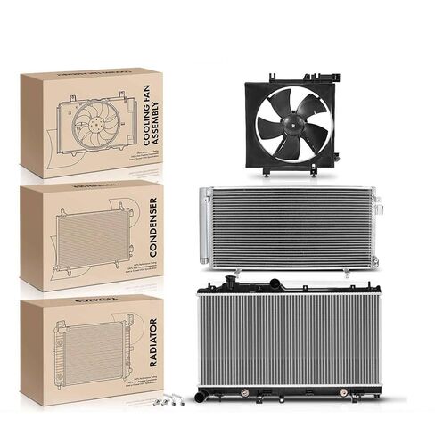 Replacement Parts for Radiator&AC Condenser&Cooling Fan Kit for Subaru Impreza Forester Automatic Mod-A58PP-96188 in Saudi Arabia