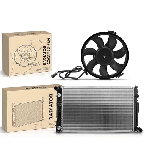 Replacement Parts for New Radiator&Cooling Fan Assembly Kit for Volkswagen Passat 1998-2001 V6 2.8L Mod-A58PP-93222 in Saudi Arabia