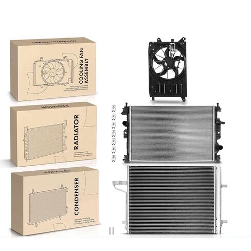 Replacement Parts for New Radiator&AC Condenser&Cooling Fan Kit for Ford C-Max 2013-2018 L4 2.0L Mod-A58PP-93236 in Saudi Arabia