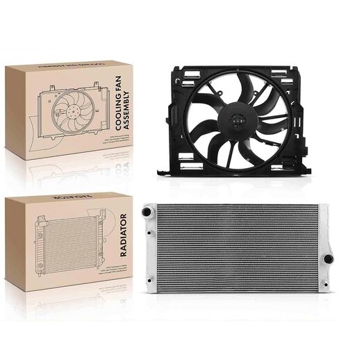 قطع غيار لمجموعة أدوات تجميع المبرد ومروحة التبريد لسيارات BMW F10/01/02 535i 2011-2016 740i 740Li Mod-A58PP-94064 in Saudi Arabia