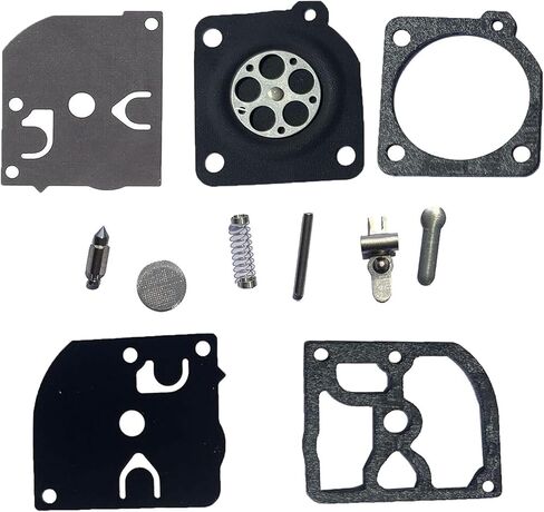 طقم إصلاح طقم الحجاب الحاجز المكربن ​​متوافق مع مناسب لمنشار Zama RB-39 C1Q-M27 -M28 -H14 -H19 -H27 -H32 CARB Homelite 250 McCulloch 38cc 35cc 32cc in Kuwait