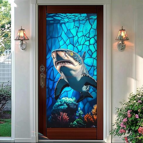 فيلم الخصوصية لنافذة القرش، فيلم نافذة من الزجاج الملون، فيلم الخصوصية المزخرف، فيلم زجاجي ثابت غير لاصق للديكور المنزلي والمكتب والحمام وغرفة النوم وغرفة المعيشة 17.7 × 39.3 بوصة in Kuwait
