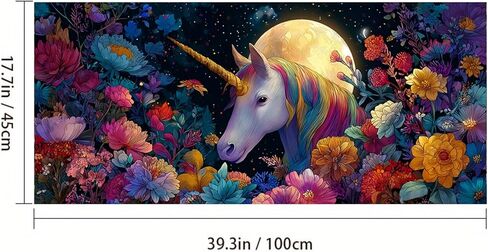 فيلم نافذة من الزجاج الملون مقاس 39.37 × 17.71 بوصة، ملصق نافذة مزخرف بالزهور على شكل وحيد القرن السحري قابل للتقشير والعصا، ملصق ثابت قابل للإزالة لديكور المنزل in Kuwait