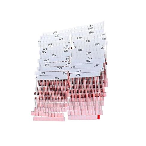 260pcs 26value DO-41 1W Diode Assorted Kit 3.3V 3.6V 5.1V 5.6V 7.5V 10V 12V 13V 15V 18V 20V 22V 24V 30V 33V 39V in Saudi Arabia
