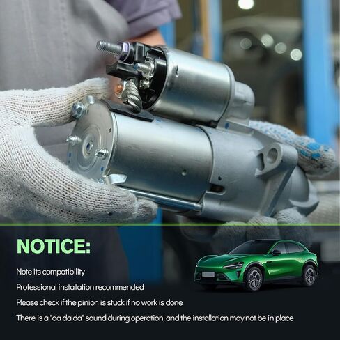 New Starter for Kawasaki FH721V FH680V FH641V FH601V FH500V for John Deere Tractor 325 335 GT245 LX277 LX280 | Replaces 21163-7002, 21163-7014, 21163-7026,435-012 0.6KW 9-Teeth Starter Motor in Kuwait