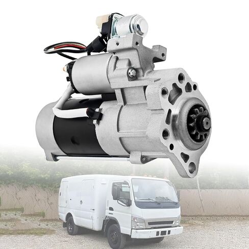 M008T55371 Starter Compatible with Mitsubishi Fuso FE 4M50 Sterling 360 4M50 4.9L 2000-2008 M008T55371ZC RM241969E RM221564E M8T55371ZC M8T55371 ME221564 ME241969 ME2H6020C S80278 in Kuwait