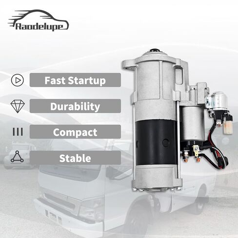 M008T55371 Starter Compatible with Mitsubishi Fuso FE 4M50 Sterling 360 4M50 4.9L 2000-2008 M008T55371ZC RM241969E RM221564E M8T55371ZC M8T55371 ME221564 ME241969 ME2H6020C S80278 in Kuwait