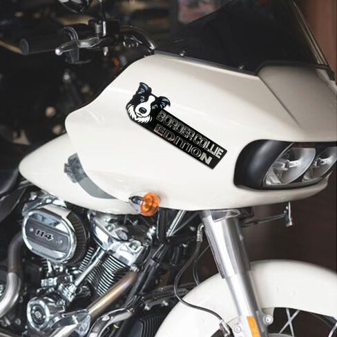 Dog Edition Car Badges Laser Cutting Car Vehicle Emblem,3D Car Badge Automotive Decals Stickers Funy Animal Decor Car Accessories Gifts for Car Truck Rv Boat Exterior Decoration (Border Collie) in Kuwait