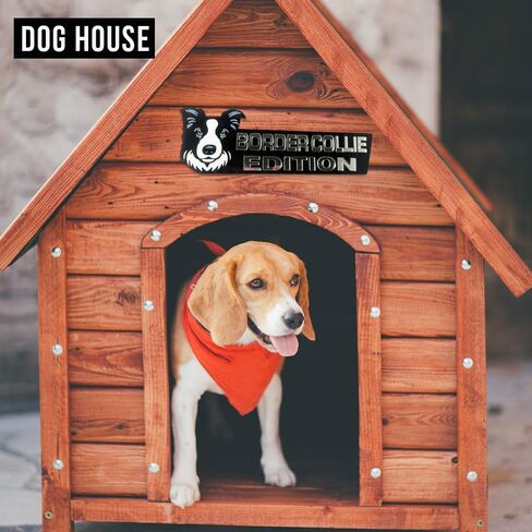 Dog Edition Car Badges Laser Cutting Car Vehicle Emblem,3D Car Badge Automotive Decals Stickers Funy Animal Decor Car Accessories Gifts for Car Truck Rv Boat Exterior Decoration (Border Collie) in Kuwait