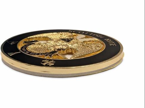 شعار السيارة ذات الطقوس الاسكتلندية من الدرجة 32 - شارة سيارة ماسونية للنسر برأسين - شعار معدني لاصق للطقوس الاسكتلندية الماسونية in Kuwait