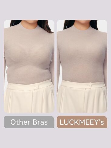 LUCKMEEY Bras for Women No Underwire Deep V Wireless Bra Push Up Seamless Bras Full Coverage Bralettes Everyday Bra in Kuwait