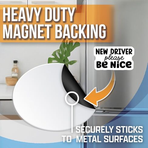 New Driver Please be Nice Magnet - Car Magnet for New Driver - Funny New Driver Car Magnet - New Driver Gift - Car Sign Magnet - Car Magnet - AAMT0401 in Kuwait