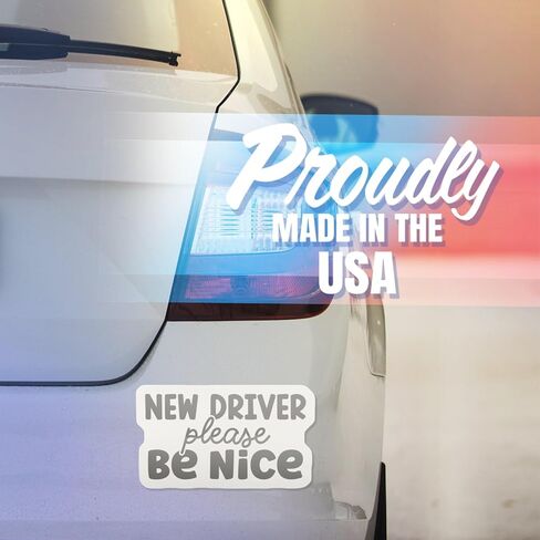 New Driver Please be Nice Magnet - Car Magnet for New Driver - Funny New Driver Car Magnet - New Driver Gift - Car Sign Magnet - Car Magnet - AAMT0401 in Kuwait