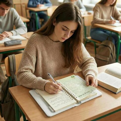 غطاء مجلد A5، مجلة قابلة لإعادة الملء مكونة من 6 حلقات، مجلد مخطط السفر مع زر إغلاق، هدية للنساء (أزرق) in Kuwait