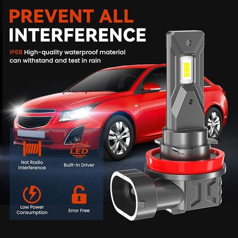 YCLL Compatible with Chevy Cruze 2011 2012 2013 2014 2015 Bulb Combo Pack, in Kuwait