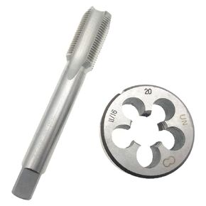 11/16"-20 Tap and Die Set RH 11/16-20 Threading Tool Right Hand 11/16 X 20, 11/16-24 Tap & Die Set 11/16"-24 HSS Machine 11/16-24 Thread Tap and Round Die RH 11/16 X 24 (11/16"-24 Tap and Die Set)