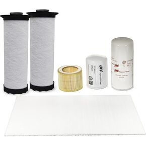 Ingersoll-Rand 47735402001 Ingersoll-Rand OEM Maintenance Kit for UP6 10-15HP Compressor (TAS Gauge replacement indicator) with Ultra Coolant Lubricant