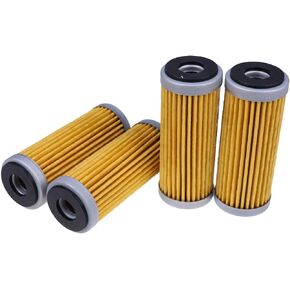 4PK Oil Filter 77338005100 Compatible with KTM EXCF 250 350 450 200 530 SXF 250 350 450 505 2008-2022 Husqvarna Fe 450 2017
