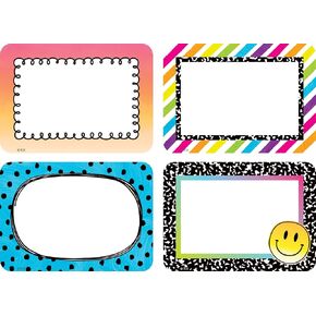 Teacher Created Resources Brights 4Ever Name Tags/Labels - Multi-Pack