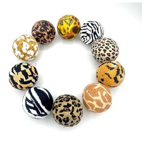 Welcome to the Jungle Animal Print fabric wrapped balls- zebra cheetah tiger giraffe jaguar bowl filler orbs