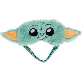 Star Wars Grogu Sleep Mask, Soft and Cozy Plush Fabric, Eye Shade, Kids & Adults, Great Gift for Star Wars Fans, Keeps Hair Neatly Tucked Away Out of Face, Comfortable, Soft, Use While Doing Make-Up
