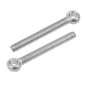 uxcell M6 x 50mm Machinery Shoulder Swing Lifting Eye Bolt 304 Stainless Steel Metric Thread 2pcs