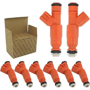 Fuel Injectors Compatible with 2001 2002 2003 2004 2005 Ford Crown Victoria Excursion F-250 F-350, Lincon Town Car, Mercury Grand Marquis 4.6L Replaces 0280155917 CM5138, Set of 8