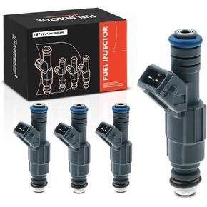 A-Premium Fuel Injectors Compatible with Ford Escape 2001-2004 & Focus 2000-2004, Escort 1999-2003, Contour 1999-2000 & Mercury Cougar, Mystique 2.0L, Set of 4, Replace# 0280155887