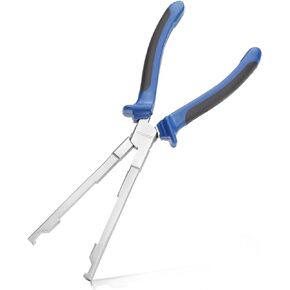 Angled Jaw Glow Plug Pliers Tool 9 Inches Glow Plug Removal Tool with TPR Handle Curved Jaw Pliers Glow Plug Socket Pliers Glow Plug Connector Remover Pliers for Diesel Engines Repair