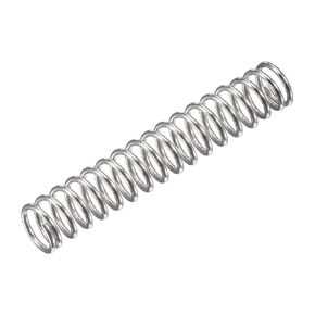 uxcell Compression Spring,304 Stainless Steel,8mm OD,1mm Wire Size, 32.5mm Compressed Length,50mm Free Length,31.4N Load Capacity for Home Projects, Silver Tone, 10pcs