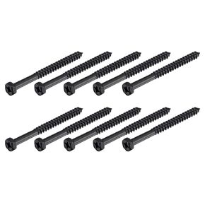 Hex Lag Screws (1/4" x 2-3/4") 25Pcs, Carbon Steel Phillips Self-Tapping Wood Bolts - for Household Applications