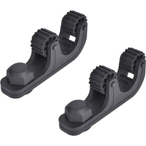 2-Pcs Kayak Paddle Holder,Kayak Track Mount Accessories, Kayak Oar Holder for Fishing Kayak,Black