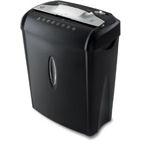 Aurora AU740XA 7-Sheet Crosscut Paper/Credit Card Shredder with Basket, Black