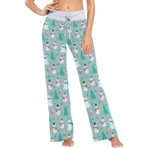 Pink Flamingos Unicorns Women's Pajama Pants Sleepwear Yoga Pant Drawstring Lounge Bottoms